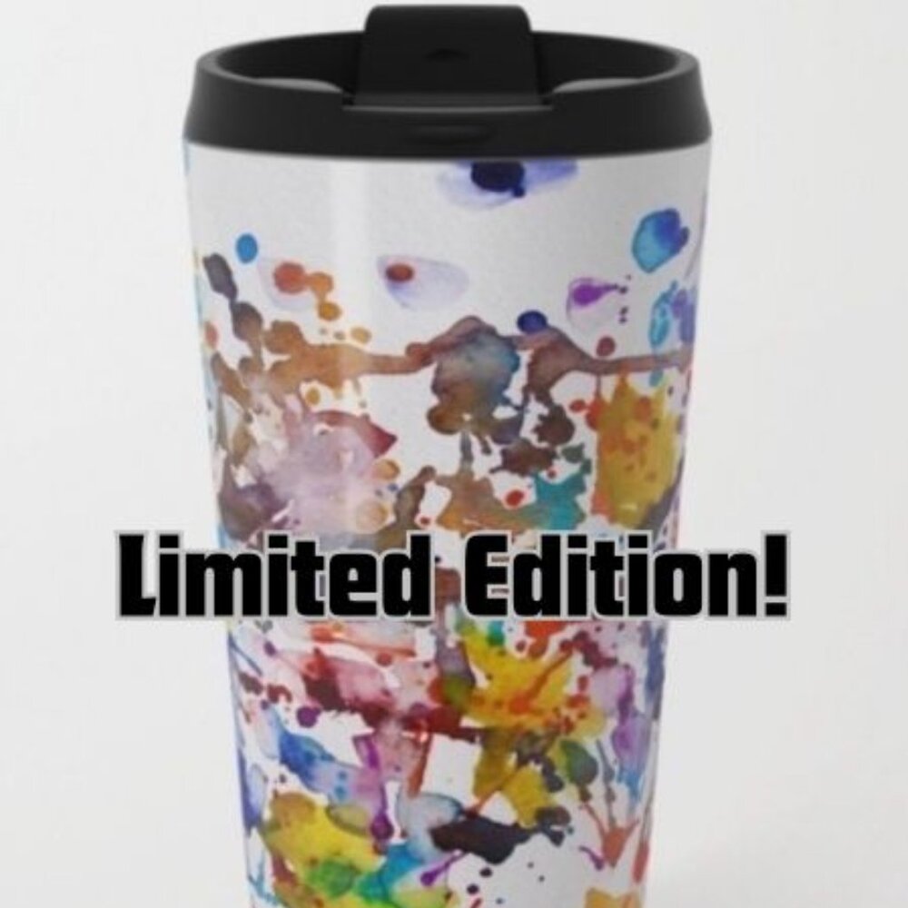15 oz. Travel Cup Featuring Artwork of Noora Elkoussy, HOME